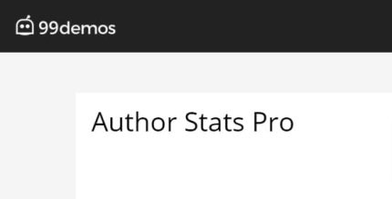 Author Stats Pro