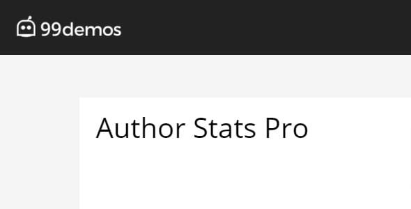 Author Stats Pro 2.2.6