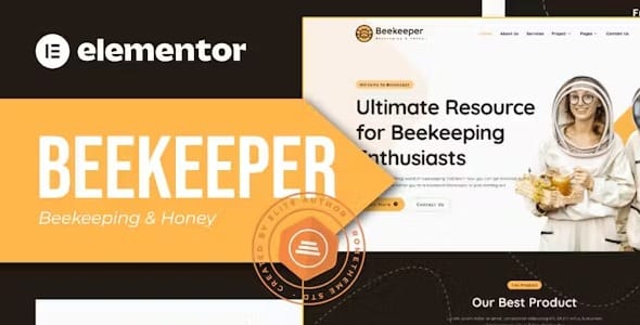 Beekeeper 1.0 – Beekeeping & Honey Elementor Template Kit