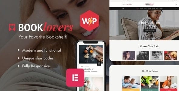 Booklovers 2.13 – Publishing House & Book Store WordPress Theme + RTL
