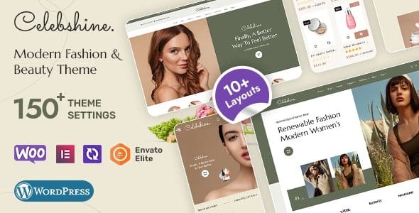 Celebshine 1.1.6 – WooCommerce Theme for Fashion & Beauty Cosmetics