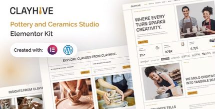 ClayHive - Pottery & Ceramics Studio Elementor Kit