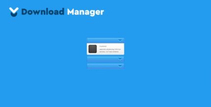 Download Manager Accordion