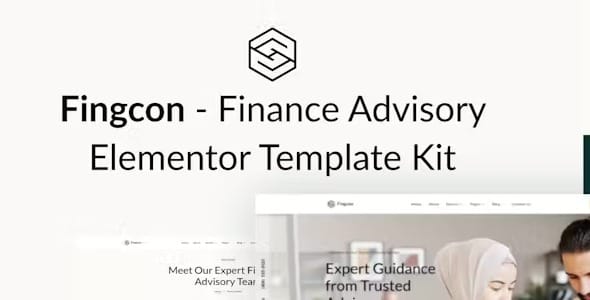 Fingcon 1.0 – Finance Advisory Elementor Template Kit