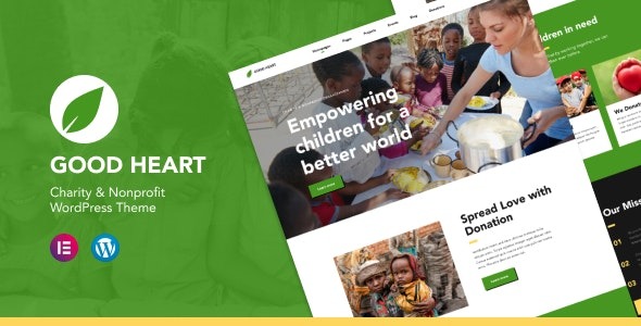 GoodHeart 1.0.3 – Charity & Nonprofit Elementor WordPress Theme