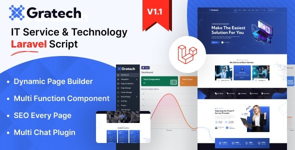 Gratech 1.1 – IT Service And Technology With Component Page Builder