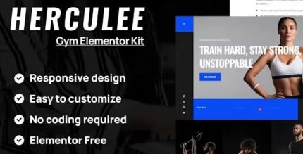 Hercules - Fitness & Gym Elementor Template Kit