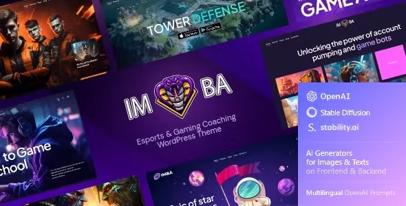 Imba 1.5.0 – Esports & Gaming Coaching WordPress Theme