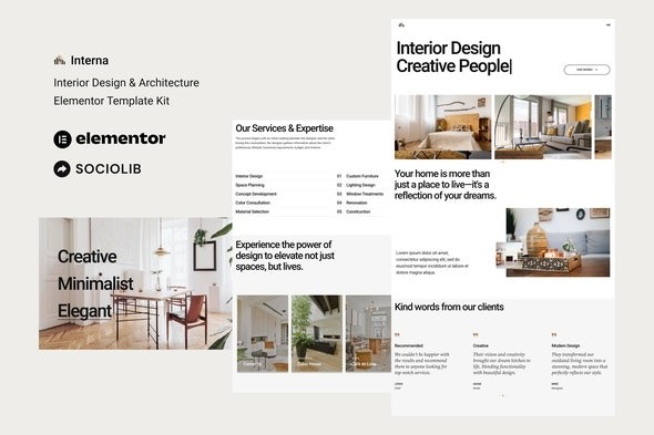 Interna 1.0.0 – Interior Design & Architecture Elementor Template Kit