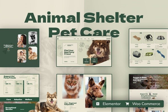 Kenneli 1.0.0 – Animal Shelter & Pet Care Elementor Pro Template Kit
