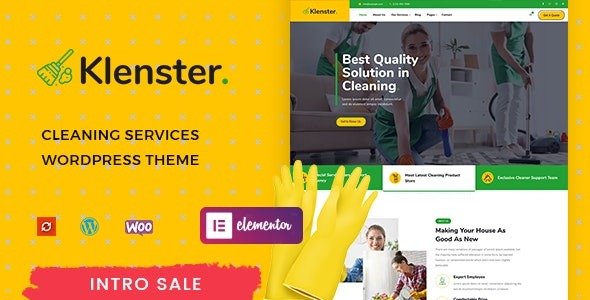 Klenster 1.0.9 – Cleaning Services WordPress Theme