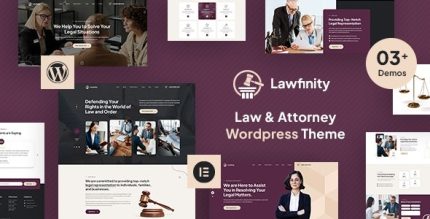 Lawfinity - Law and Attorney WordPress Theme