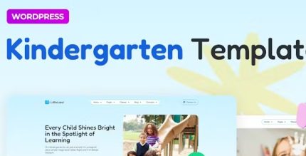 LittleLand - Kindergarten Template Elementor Pro Template Kit