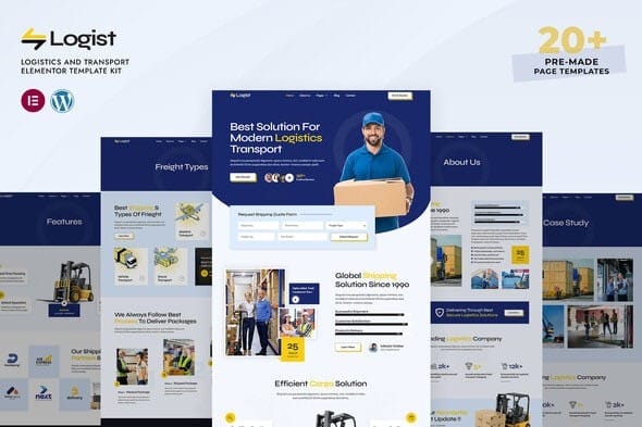 Logist 1.0.0 – Logistics And Transport Elementor Pro Template Kit