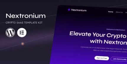 Nextronium - Crypto SaaS Elementor Template Kit