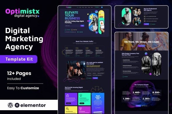 Optimistx 1.0.0 – SEO & Digital Agency Elementor Template Kit