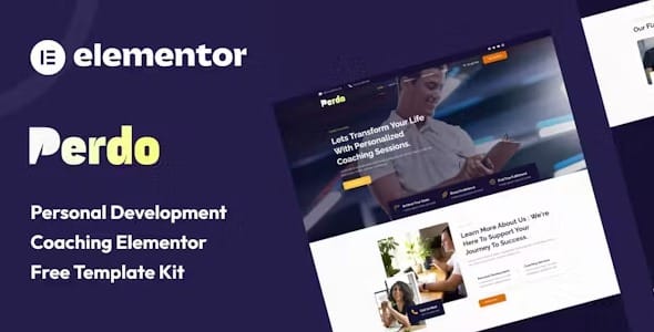 Perdo 1.0 – Personal Development Coaching Elementor Template Kit