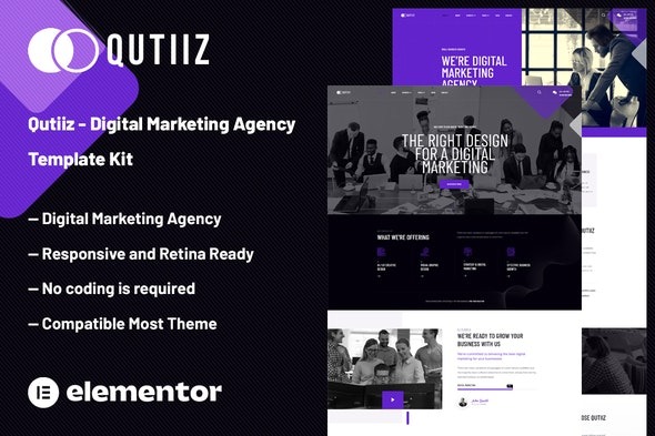 Qutiiz 1.0.0 – Digital Marketing Agency Template Kit