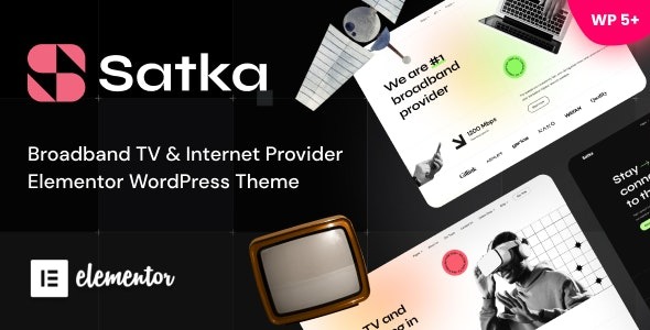 Satka 1.0.9 – Satellite TV & Internet Provider WordPress Theme