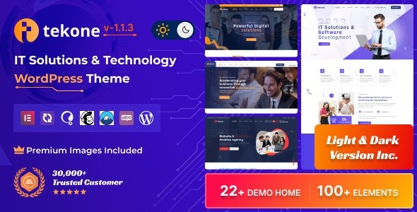 Tekone 1.1.3 – IT Solutions & Technology WordPress Theme