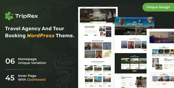TripRex 1.1.0 – Travel Agency and Tour Booking WordPress Theme