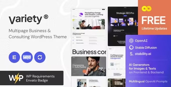 Variety 1.13.0 – Multipage Business & Consulting WordPress Theme