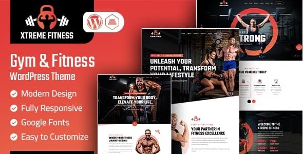 Xtreme Fitness 1.0 – Gym & Fitness WordPress Theme
