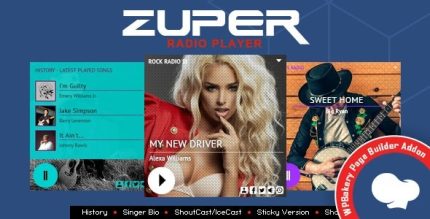 Zuper - Radio Player for WPBakery Page Builder