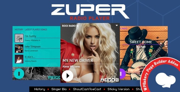Zuper 3.6 – Radio Player for WPBakery Page Builder