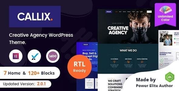 Callix 2.4 – Creative Agency WordPress Theme + RTL