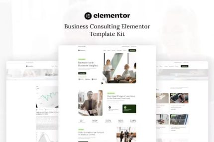 Consultry - Business Consulting Elementor Template Kits
