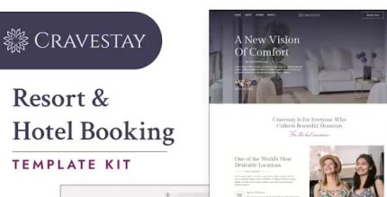 Cravestay - Luxury Hotel & Resort Elementor Template Kit