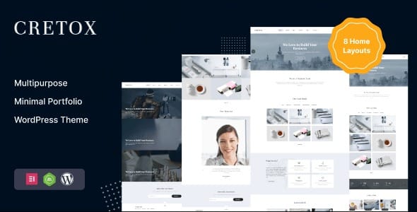 Cretox 3.0.0 – Multipurpose Minimal Portfolio WordPress Theme