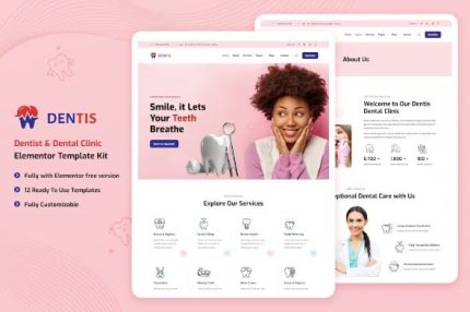 Dentis - Dentist & Dental Clinic Elementor Template Kits