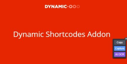 Dynamic Shortcodes Addon