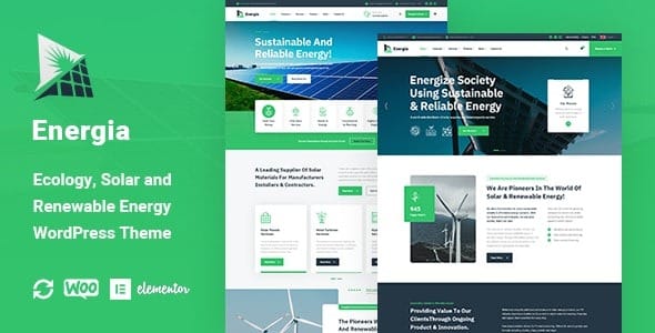 Energia 1.1.5 – Renewable Energy WordPress Theme