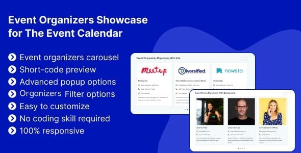 Event Organizers Showcase for The Event Calendar 1.0.1