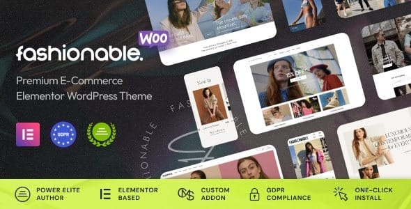 Fashionable 1.0.10 – Clothing & Apparel WooCommerce WordPress Theme