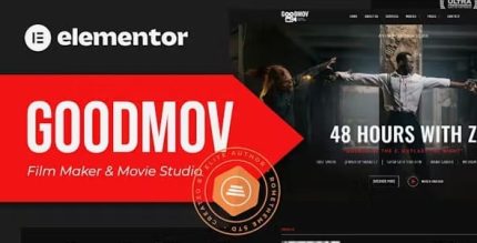 Goodmov - Film Maker & Movie Studio Elementor Template Kit