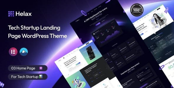 Helax 1.0.3 – Tech Startup WordPress Theme