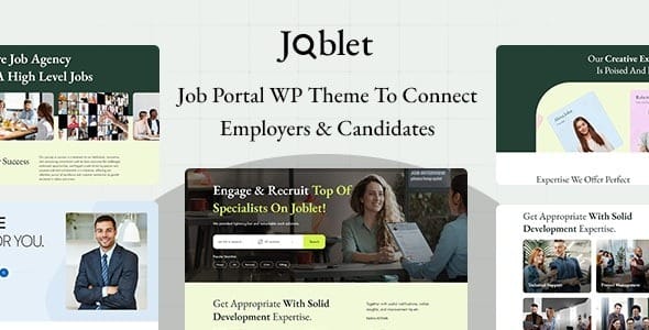 Joblet 1.0 – Job Recruitment Services WordPress Theme