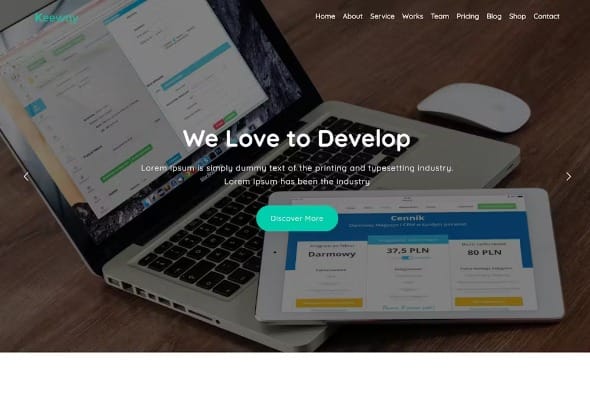 Keeway 2.4 – Digital Agency One page WordPress Theme