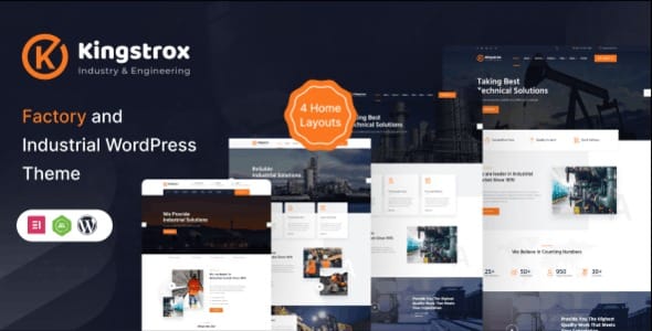 Kingstrox 1.0.0 – Factory and Industrial Business WordPress Theme