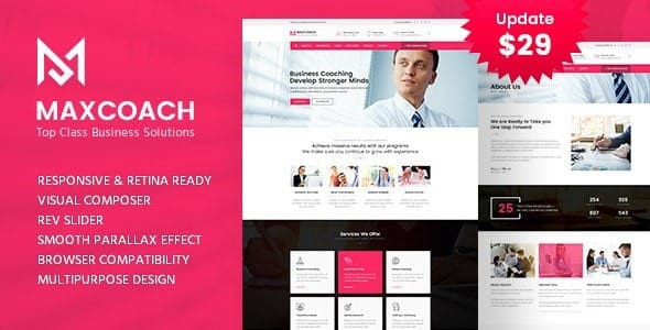 Maxcoach 2.1 – Business Consulting WordPress Theme