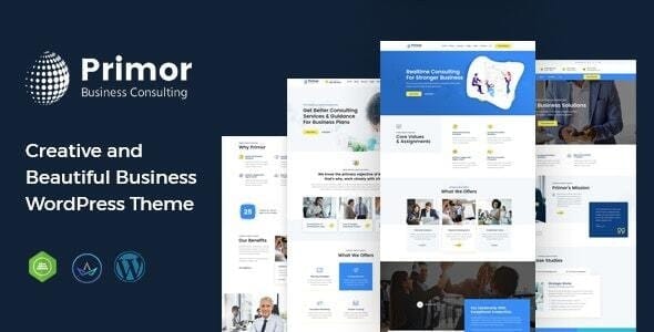Primor 2.3 – Business Consulting WordPress Theme