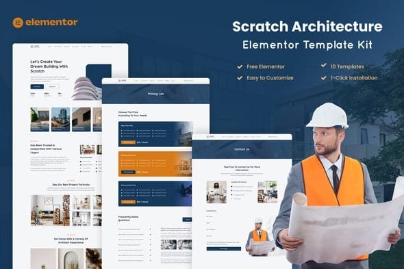 Scratch - Architecture Company Elementor Template Kit