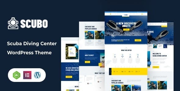 Scubo 1.0 – Scuba Diving Centre WordPress Theme + RTL