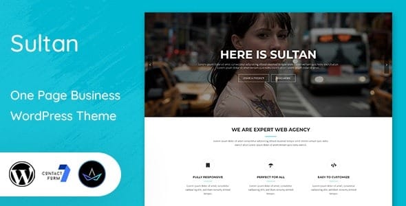 Sultan 2.2 – One Page Business WordPress Theme