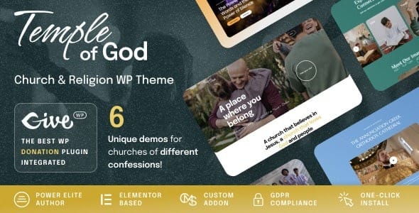 Temple of God 1.2.0 – Religion and Church WordPress Theme
