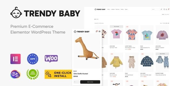 Trendy Baby 1.0.7 – Children and Kids Store WordPress Theme